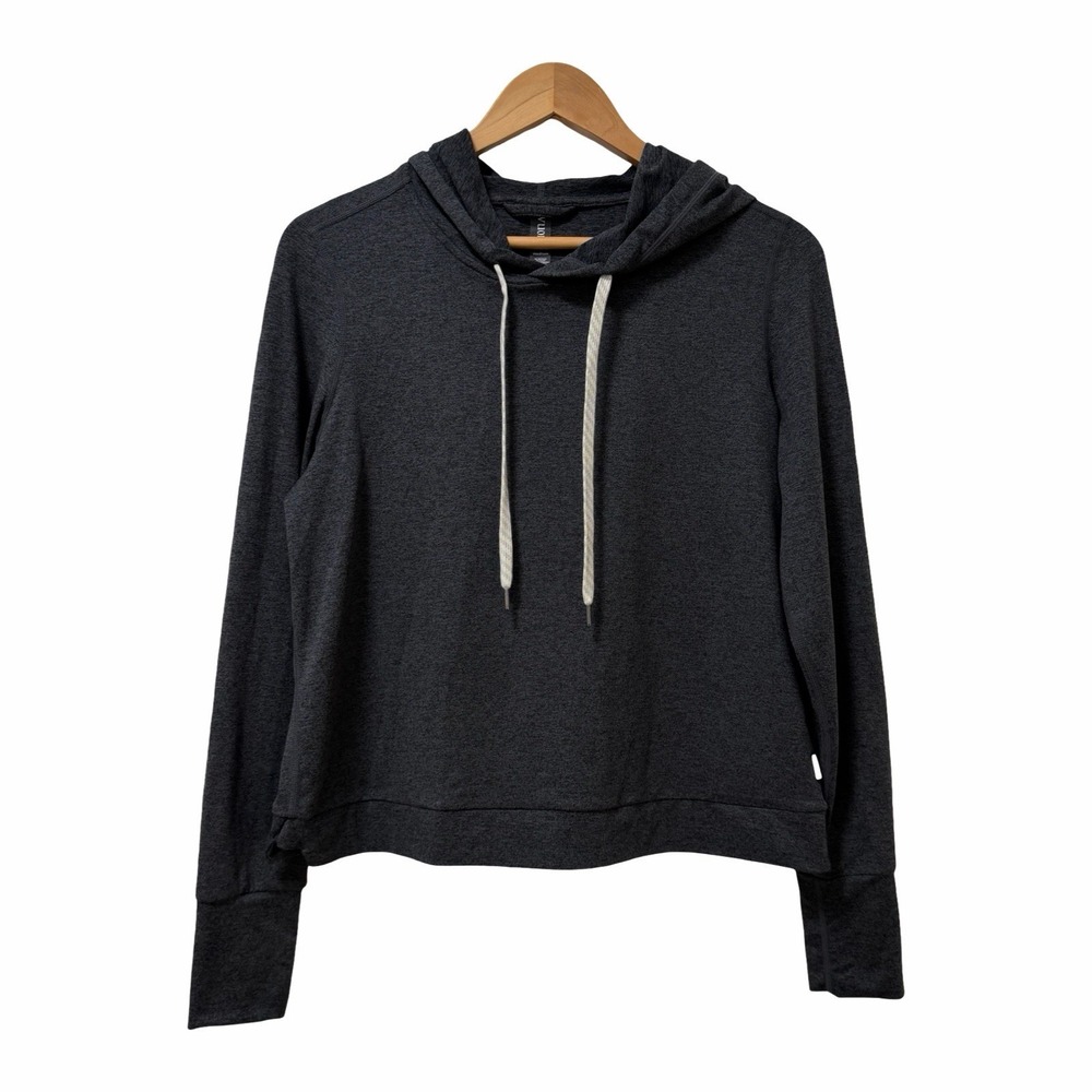 Vuori Womens Halo Essential Hoodie Sweatshirt Size M Charcoal Gym Athleisure